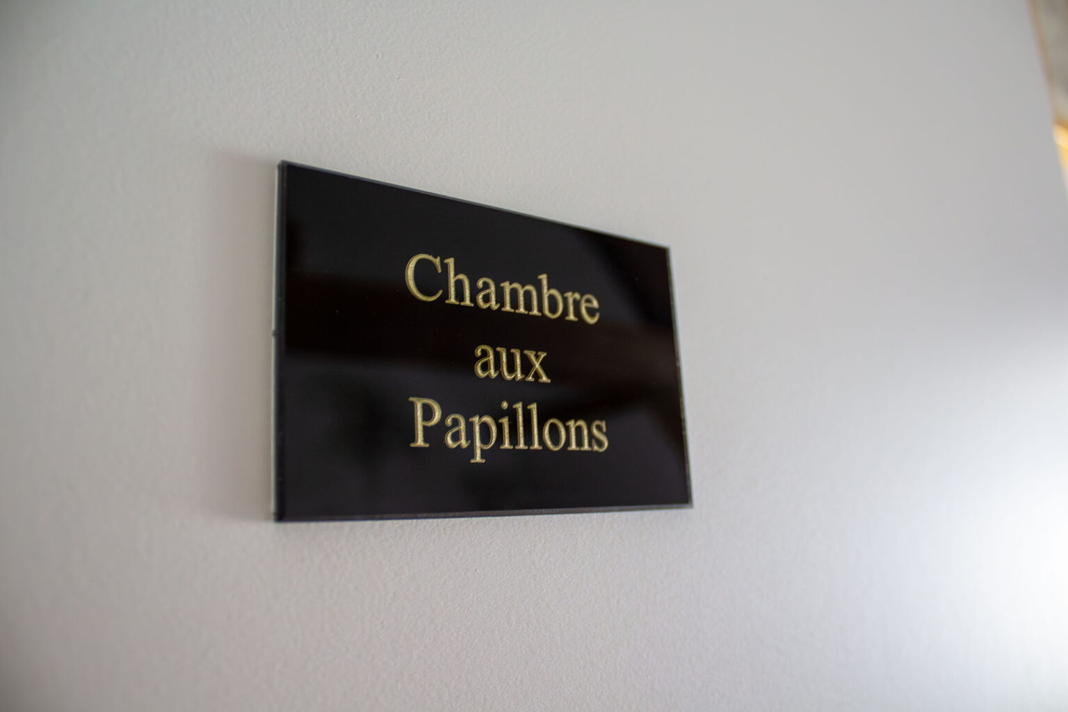 Chambres d'hôtes Au Jeu de Paume, Chambre aux Papillons